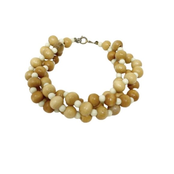 Wooden Beaded Bracelet - Picture 2 of 8